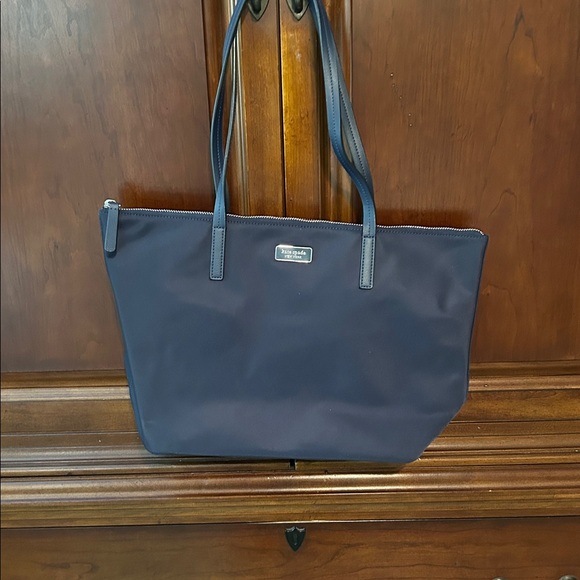 Kate Spade Nylon Navy Blue Hayden Large Tote - Picture 7 of 7
